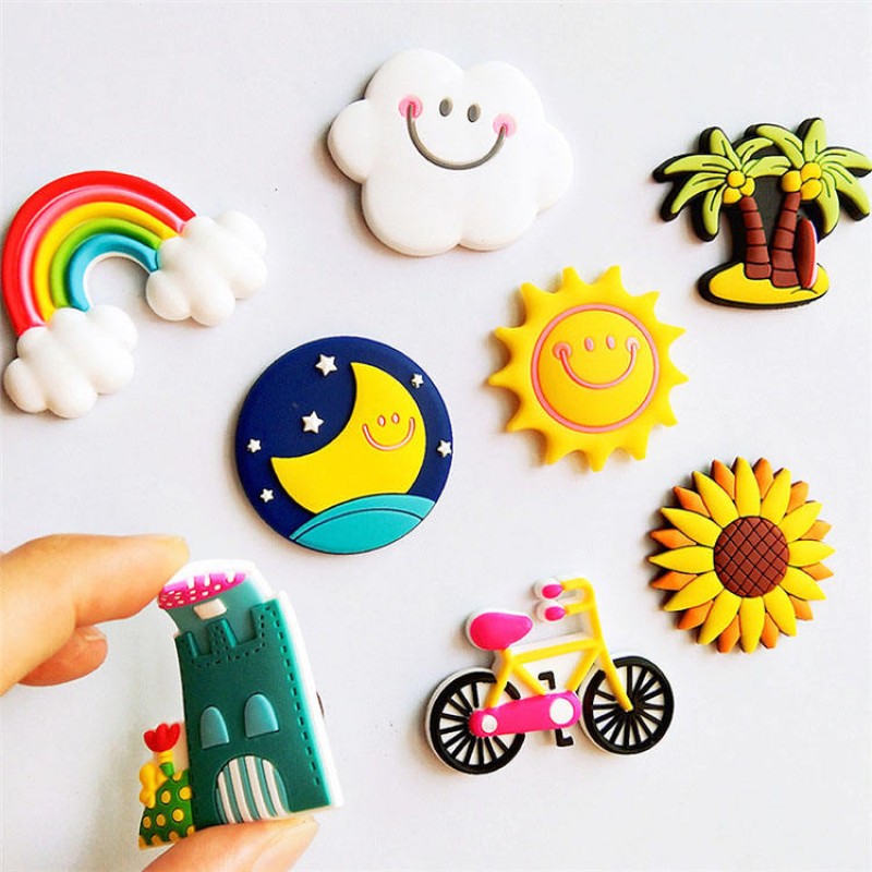 Custom Logo Fridge Magnet Factory - 2D 3D Cartoon Letter Rubber PVC Magnetic
