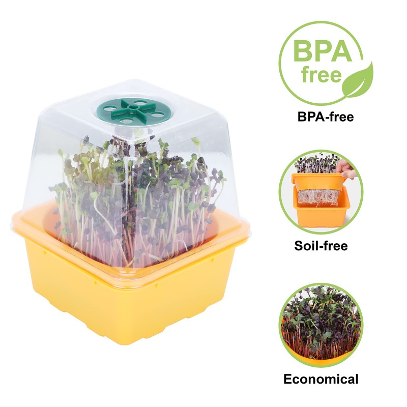 Seed Starter Tray Manufacturer - 2025 New Flexible Silicone 4 Inch Tall Reusable