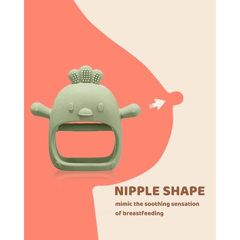 Baby Silicone Teether Mittens Manufacturer - Custom Logo BPA-Free Animal Design