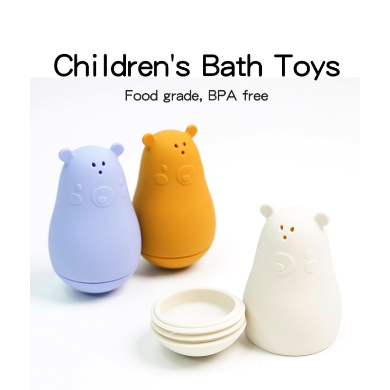 Cognitive Floating Fish Bath Toy Factory - Non-toxic Eco-friendly Silicone Fun Toy