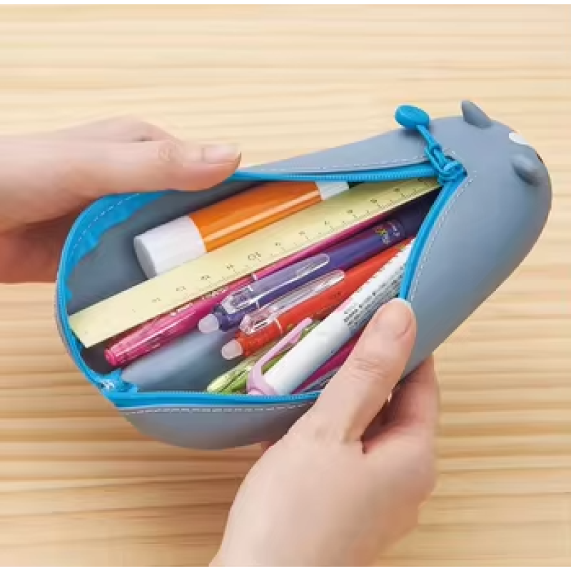 Silicone Pencil Case for Girls Factory - Multi-Functional Pen Holder Stand School