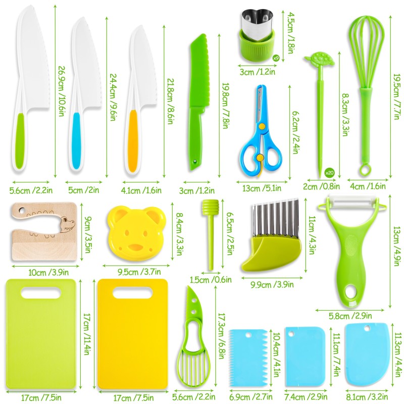Plastic Montessori Safety Knife Manufacturer - Custom Logo Kids Cooking Set
