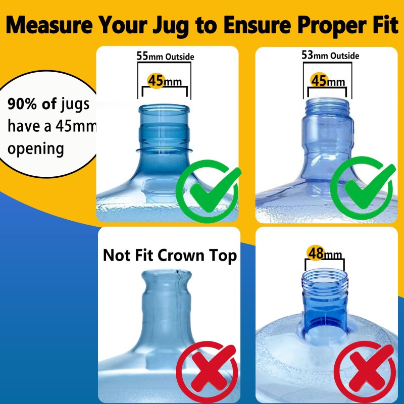 Water Jug Cap Manufacturer - Reusable Food Grade BPA-Free Silicone 55mm Cover