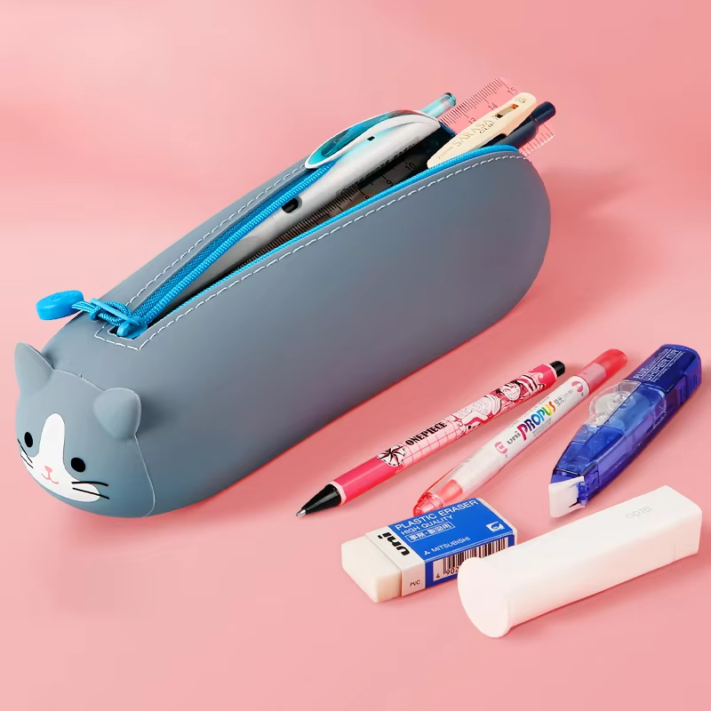 Silicone Pencil Case for Girls Factory - Multi-Functional Pen Holder Stand School