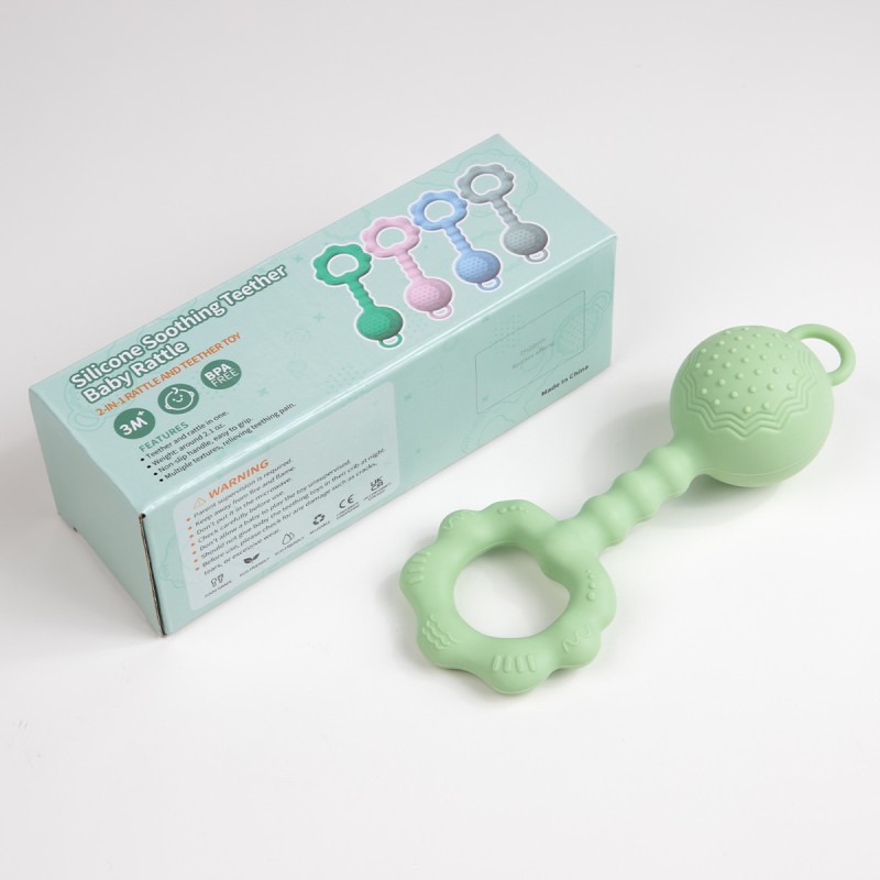 Premium Baby Teether Set Factory - 2025 BPA-Free Food Grade Silicone Custom Logo