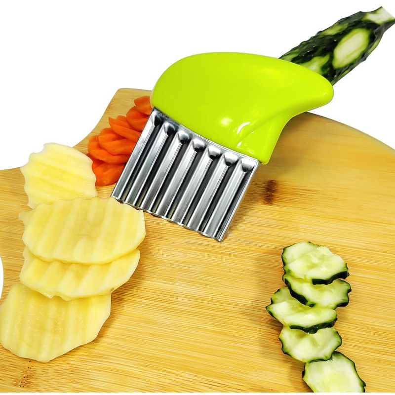 Crinkle Cutter Manufacturer - Stainless Steel Potato Vegetable Wavy Chopper Slicer
