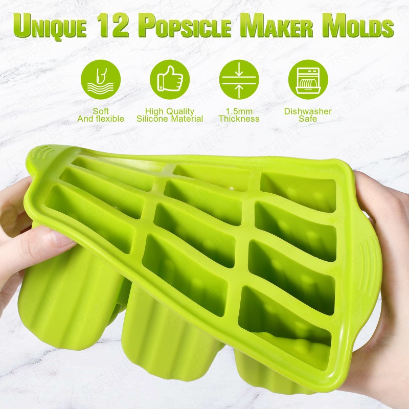 Spiral Ice Cream Popsicle Mold Manufacturer - 6 Cavity Handmade Props DIY Yogurt Bar