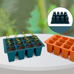 Manual Seed Starting Tray Manufacturer - Germination 4 6 12 Cell Silicone Planter