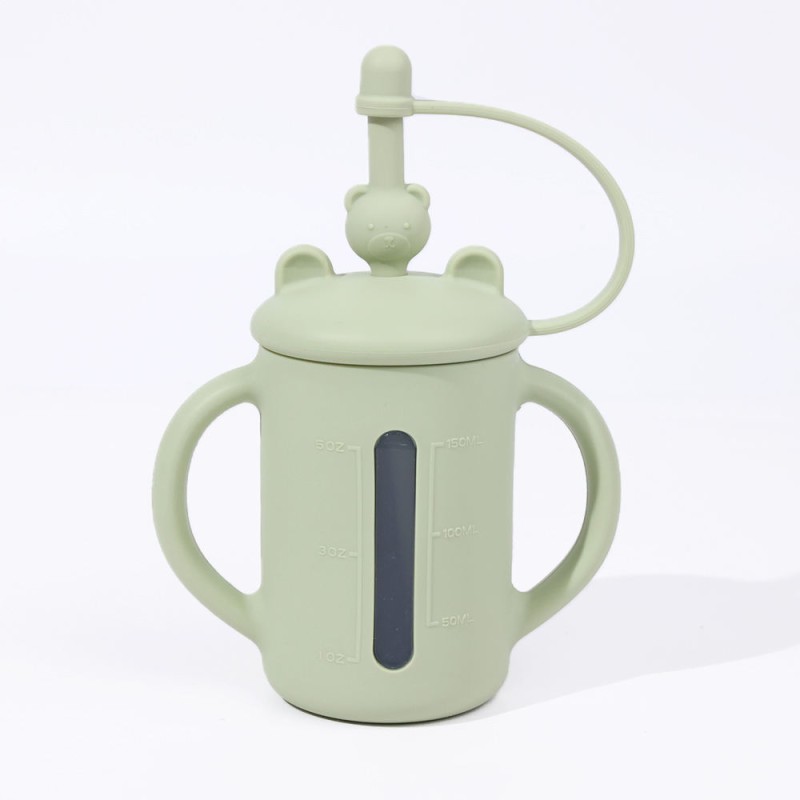 Collapsible Baby Bowl Set Manufacturer - Bear Marble Cover Suction Silicone Bowls