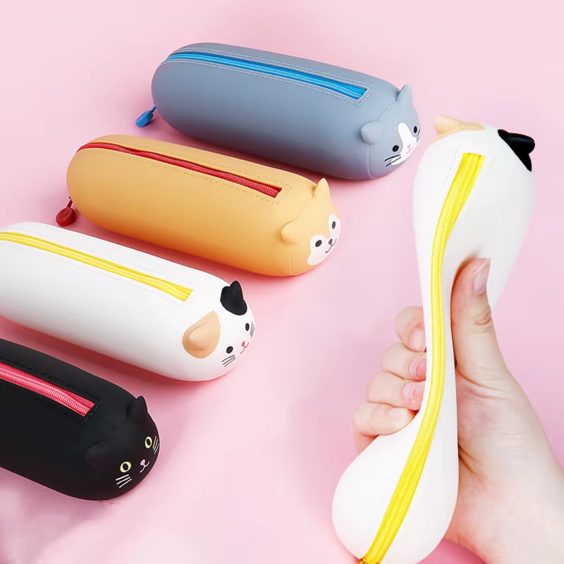 Silicone Pencil Case for Girls Factory - Multi-Functional Pen Holder Stand School