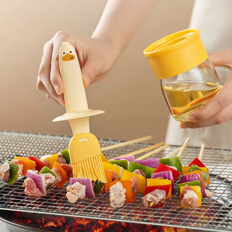Silicone Oil Brush Manufacturer - 2-in-1 Heat-Resistant Eco-Friendly Grill Brush