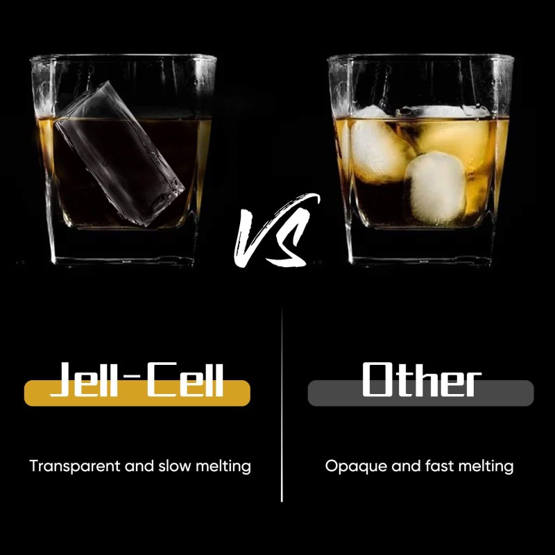 Large Crystal Ice Cube Maker Tray Factory - 6 Cavity BPA-Free Silicone Cocktail Mold