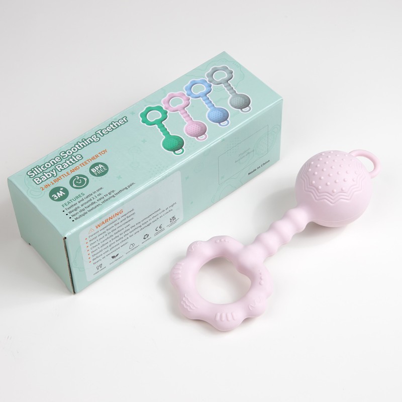 Premium Baby Teether Set Factory - 2025 BPA-Free Food Grade Silicone Custom Logo