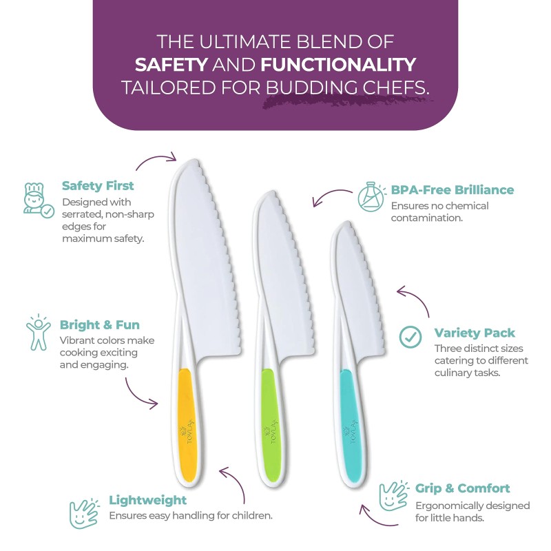 BPA-Free Plastic Kids Kitchen Set Factory - Safe Knife Toy Real Cooking Baking