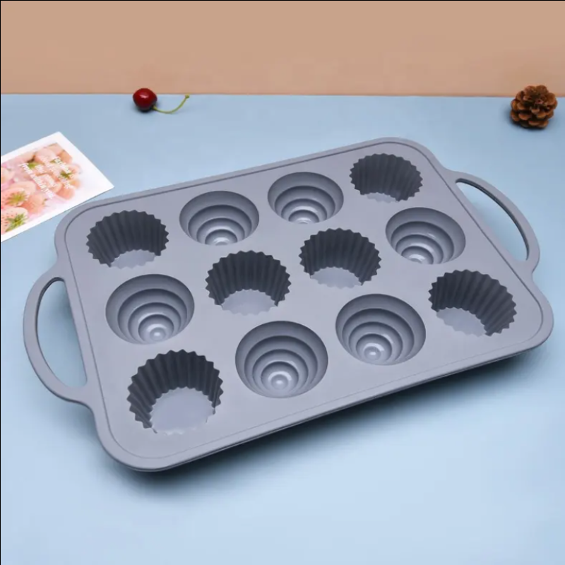 Muffin & Cupcake Pan Factory - Nordic Style Nonstick Food Grade Silicone Quick Release