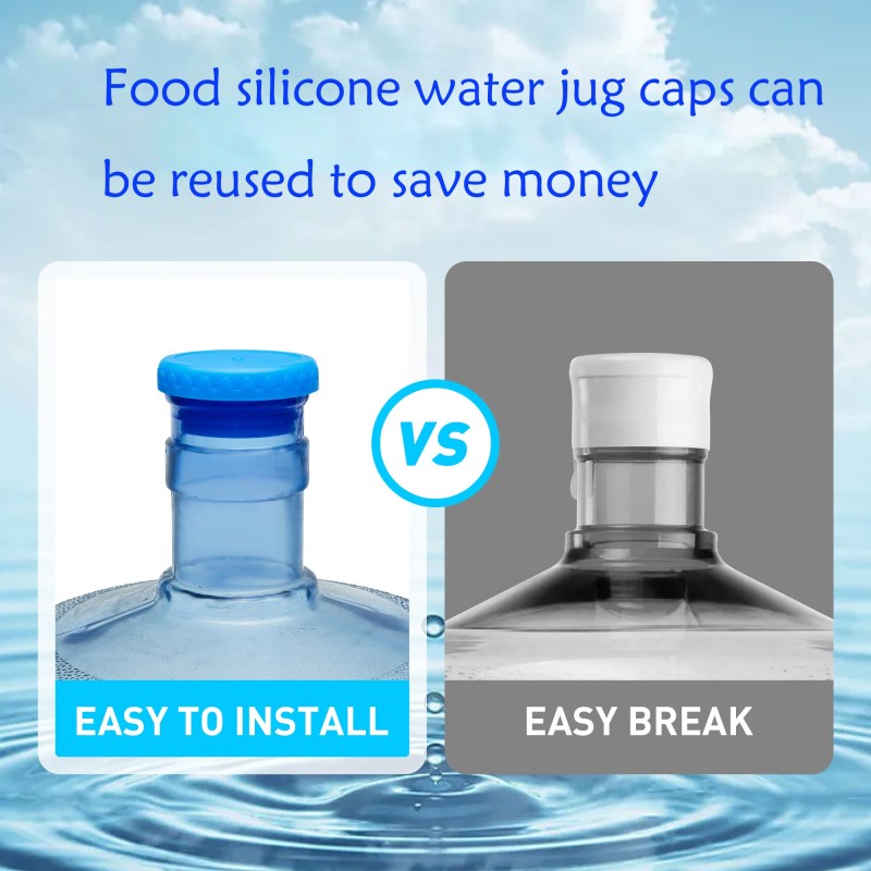 Custom Silicone Water Jug Cap Factory - Wholesale 5 Gallon Leak Proof Top Lid