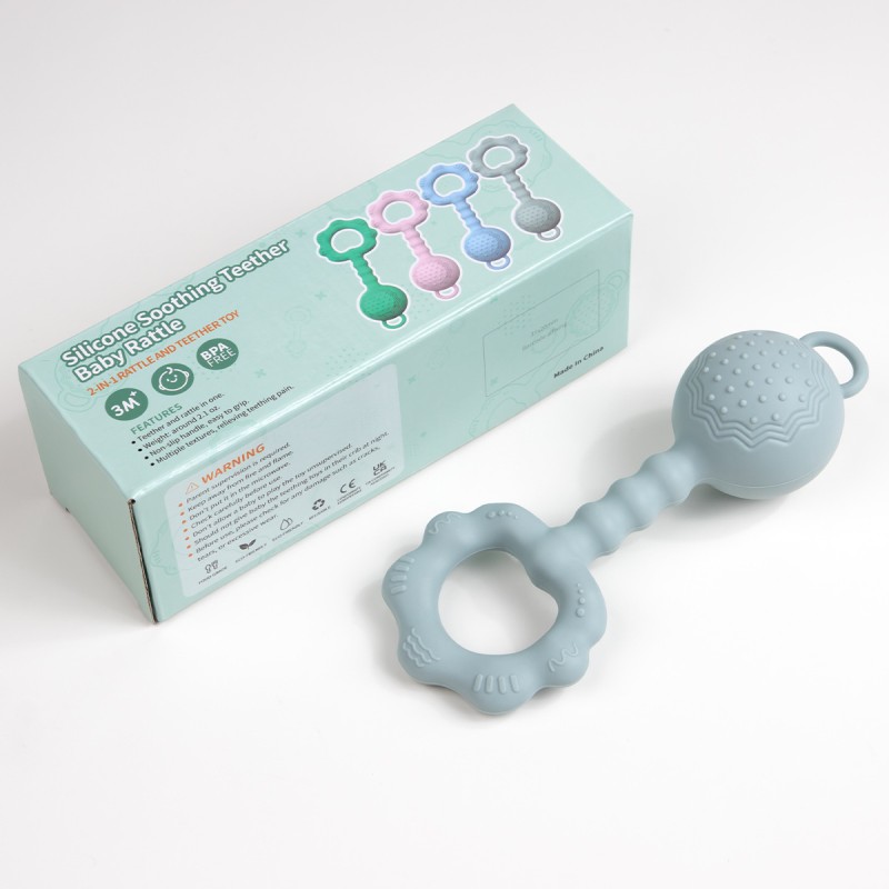 Premium Baby Teether Set Factory - 2025 BPA-Free Food Grade Silicone Custom Logo