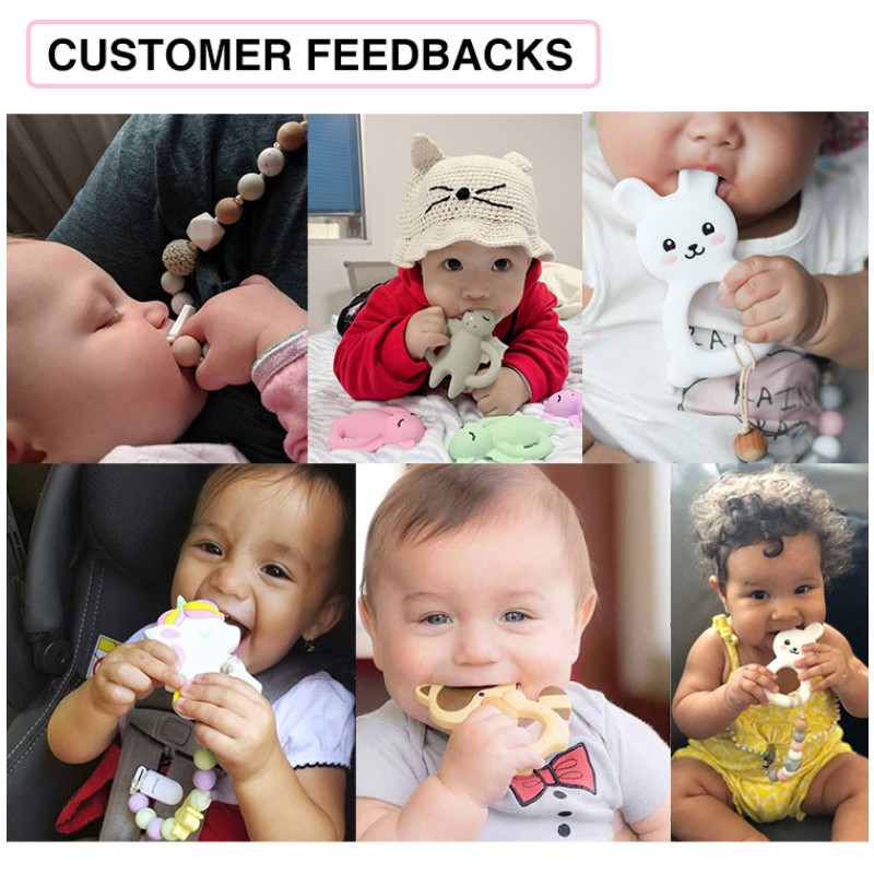 Baby Teething Mitten Factory - Custom Logo BPA Free Anti Dropping Wrist Hand