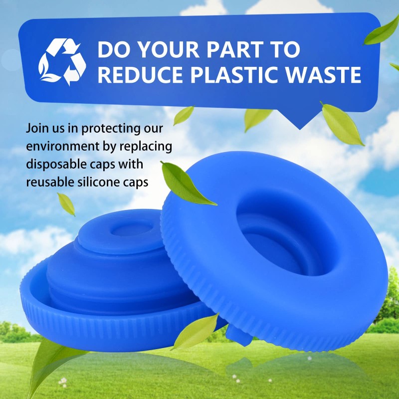 Eco-Friendly Silicone Water Jug Cap Factory - Custom Strong Sealing No Spill Cap