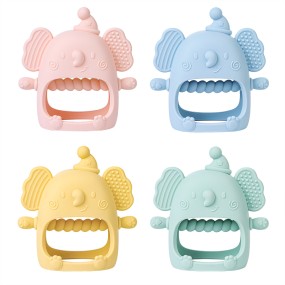 Silicone Baby Teething Toy Manufacturer - Custom New BPA-Free Elephant Design