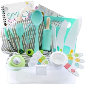 Mini Role Play Kitchen Toys Factory - BPA-Free Cookware Utensils Gift Set