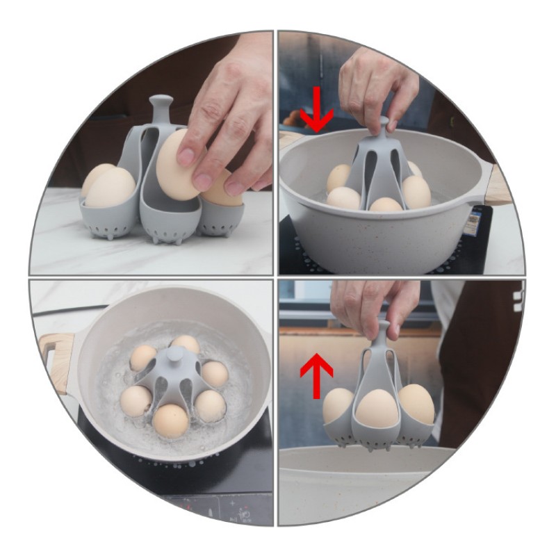 Silicone Egg Holder Manufacturer - High Temperature Resistant Boiled Food Storage