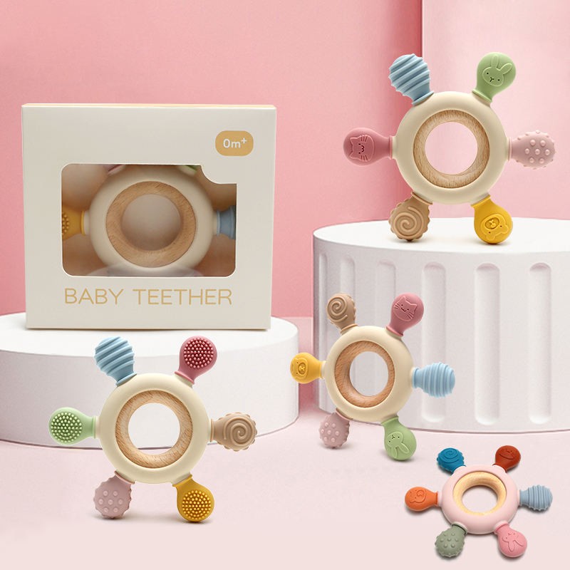 Unicorn Silicone Teether Manufacturer - Fun Beaded Key Design BPA-Free Food Grade