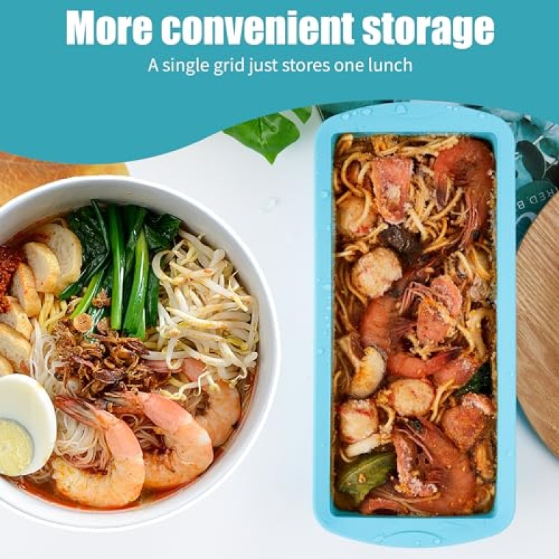 Rectangle Silicone Freezer Container Manufacturer - Lid Soup Sauce Ice Cream Mold