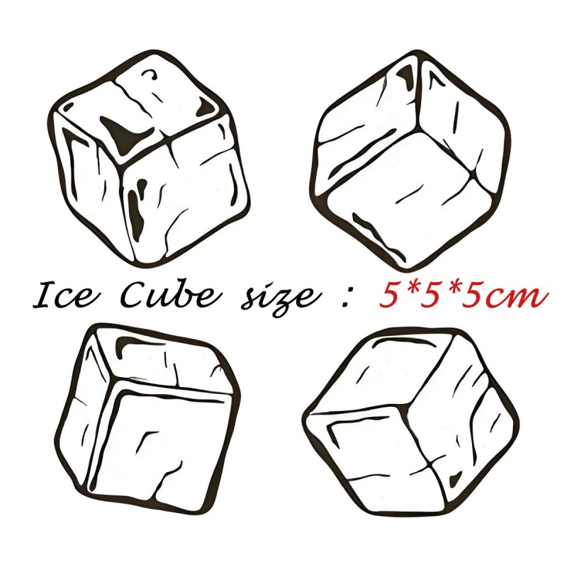 Whiskey Ice Cube Mold Factory - Clear Crystal Plastic Silicone Square Container