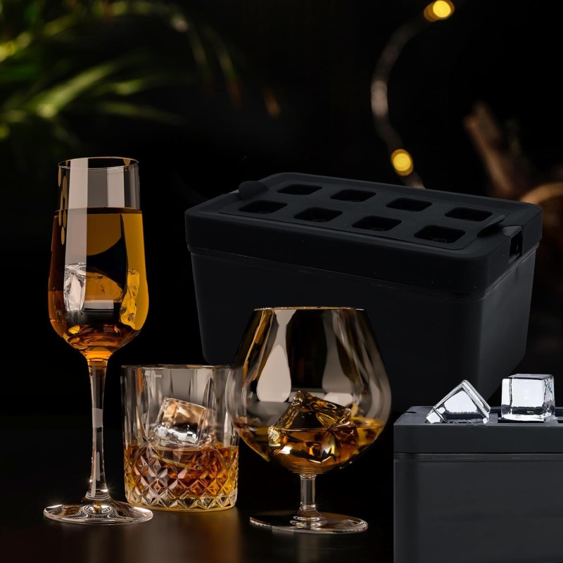 Reusable Ice Cube Tray Factory - 8-Cavity PP Plastic Eco-Friendly Ice Cream Maker