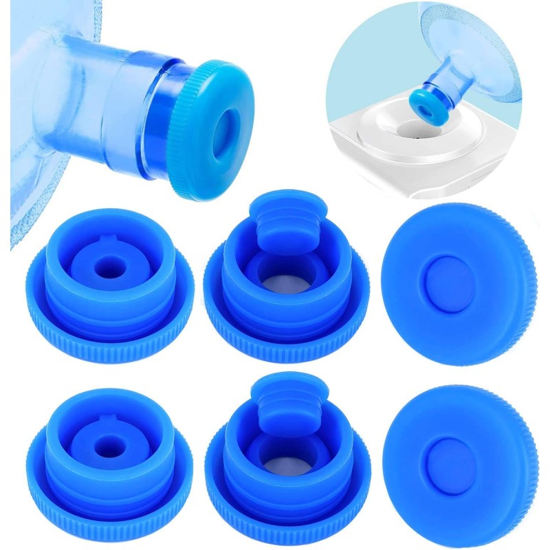 5 Gallon Silicone Water Jug Cap Factory - BPA-Free 55mm Non-Spill Replacement Lids