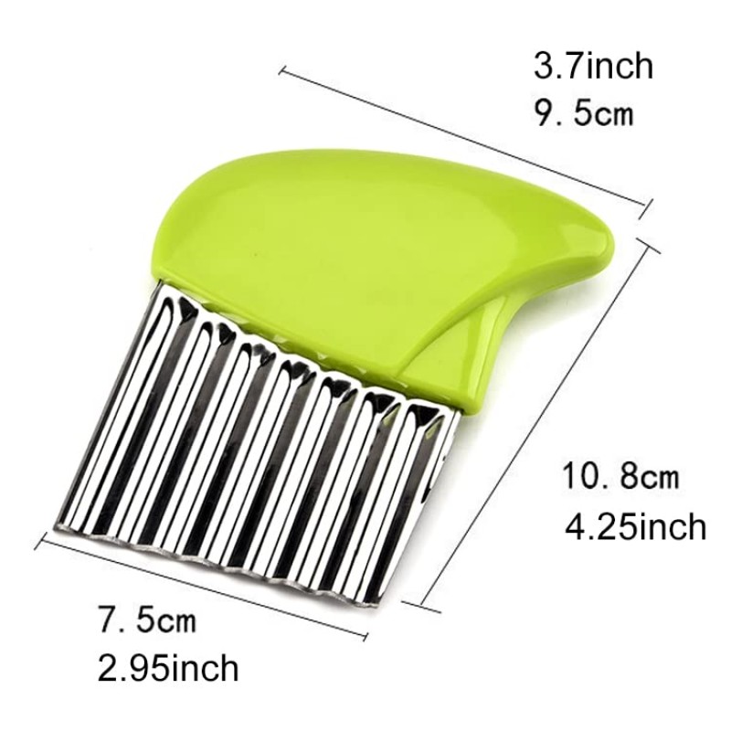 Crinkle Cutter Manufacturer - Stainless Steel Potato Vegetable Wavy Chopper Slicer