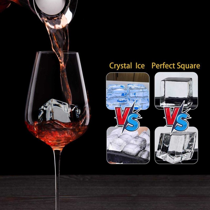 Portable Clear Ice Block Maker Factory - 8 Cavity Small Crystal Cube Machine
