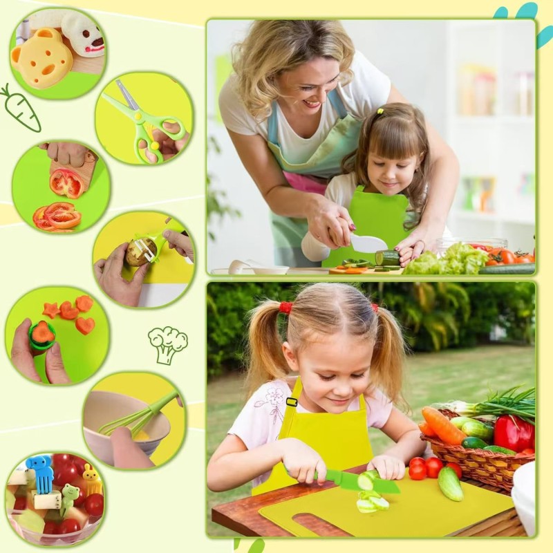 Plastic Montessori Small Knife Set Factory - 40pcs Safe Kitchen Gadgets for Kid