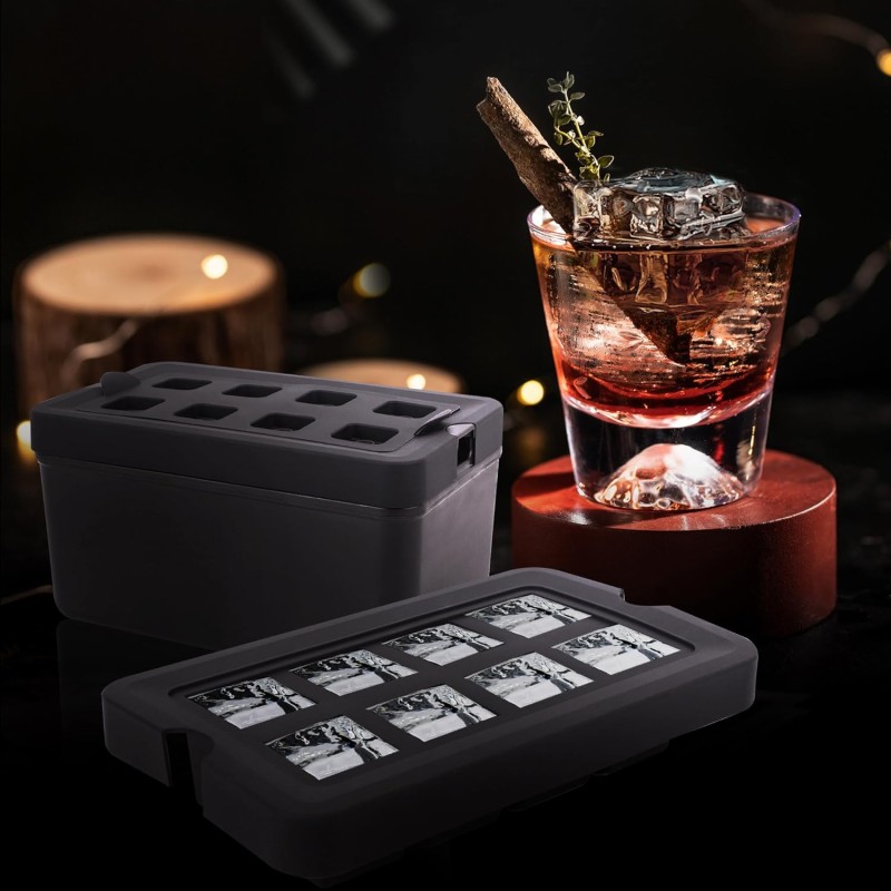 Reusable Ice Cube Tray Factory - 8-Cavity PP Plastic Eco-Friendly Ice Cream Maker