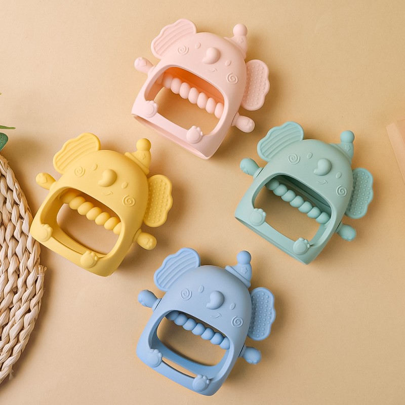 Silicone Baby Teething Toy Manufacturer - Custom New BPA-Free Elephant Design