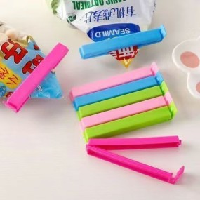 Food Sealing Clip Manufacturer - Candy-Colored Plastic Bag Clip Moisture-Proof