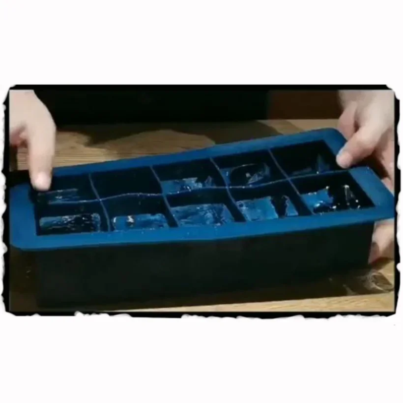 Whiskey Ice Cube Mold Factory - Clear Crystal Plastic Silicone Square Container