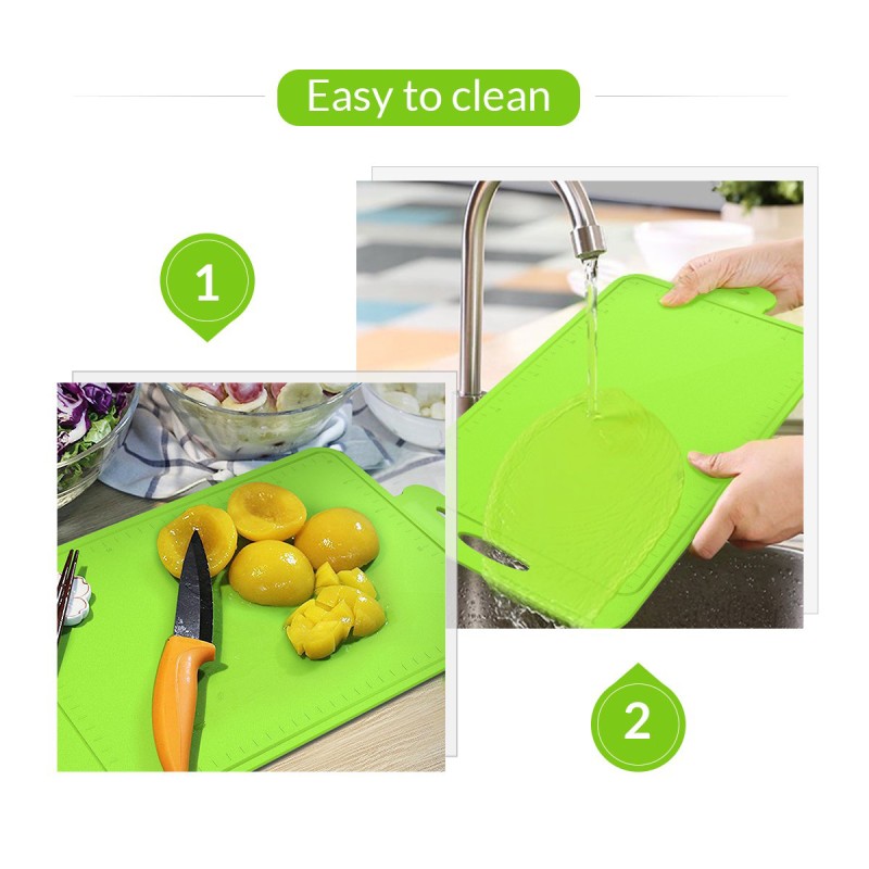 Foldable Silicone Cutting Board Factory - Non Slip Mat Folding Chopping Block