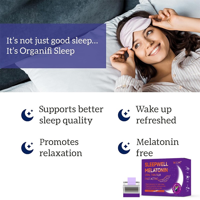OEM Dietary Supplement Sleep Melatonin Pouches Promote Relaxation Sleeping Vitamin D Melatonin Strips