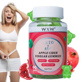 HOT SALE Apple Cider Vinegar Gummies Candy OEM Natural Plant Extract Oil KETO ACV Gummies
