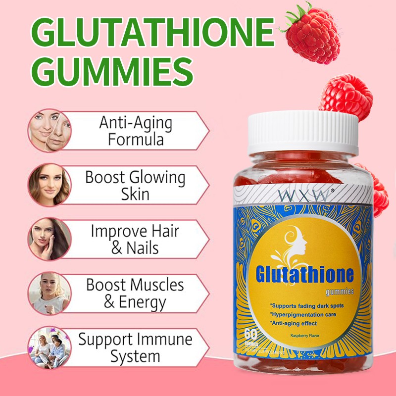 OEM Private Label Brightening Skin Whitening Gummies Collagen Supplements Collagen L-G Lutathione Gummies for Women