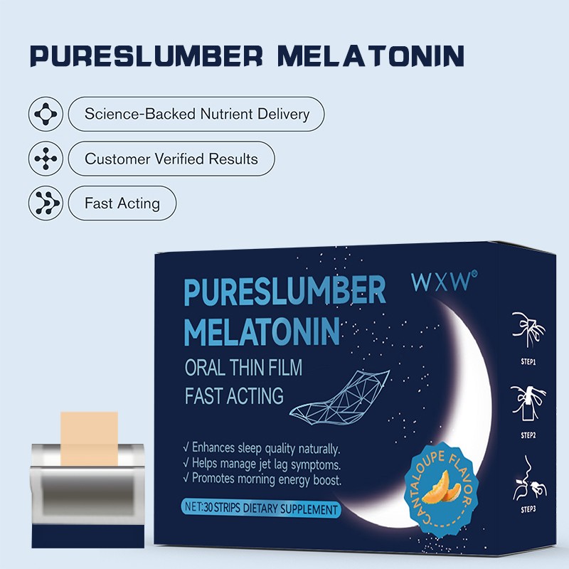 Private Label Deep Sleep Support Melatonin Strips Stress High Strength Sleeping GABA Magnesium Natural Pills Supplement