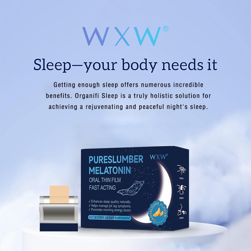 Private Label Deep Sleep Support Melatonin Strips Stress High Strength Sleeping GABA Magnesium Natural Pills Supplement