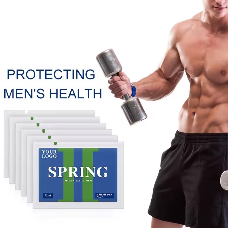 Private Label Male Supplement Ginseng Mint Slice for Men Maca Power Sliced Men Energy Mint Film