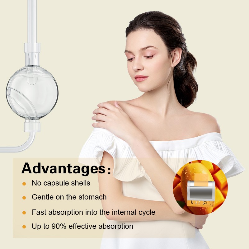 Wholesale Supplements Mango Flavor BrightPearl Whitening Oral Thin Film for Skin Whitening Strips