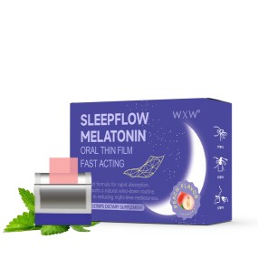 Deep Aid Melatonin Gummies Candy Vitamin B6 5HTP Sleep Strips Ashwagandha L-theanine 5-HTP Melatonin Strip