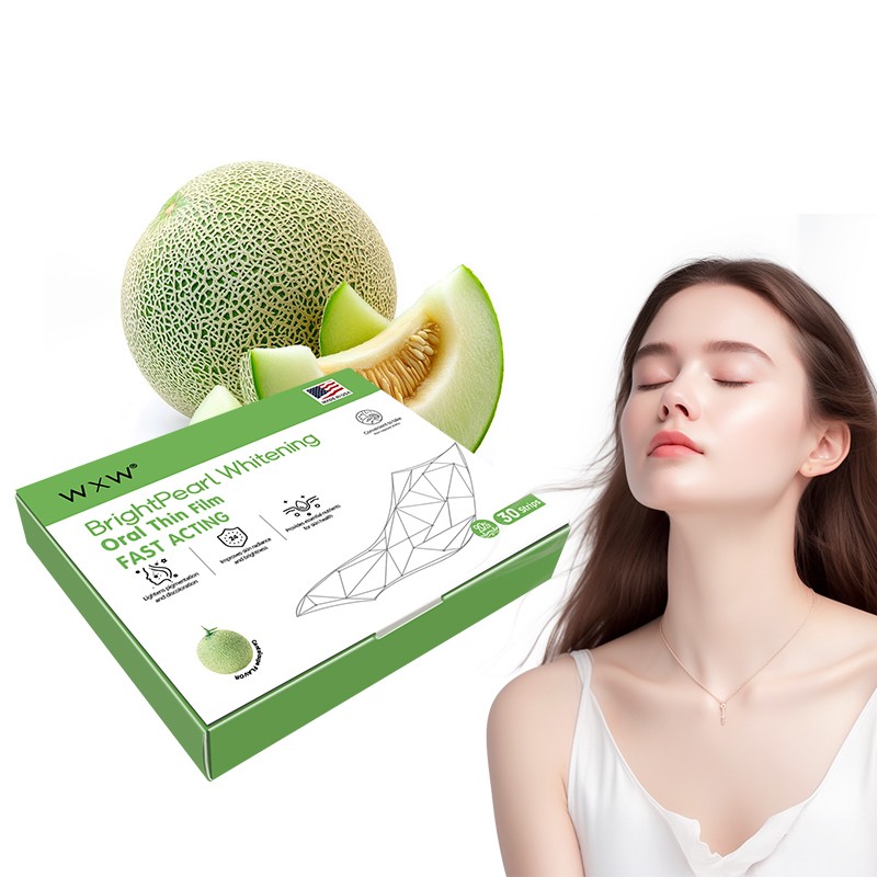 OEM/ODM Natural Skin Whitening Collagen Tripeptide Strips Delay Age Hami Melon Collagen Strips for Women