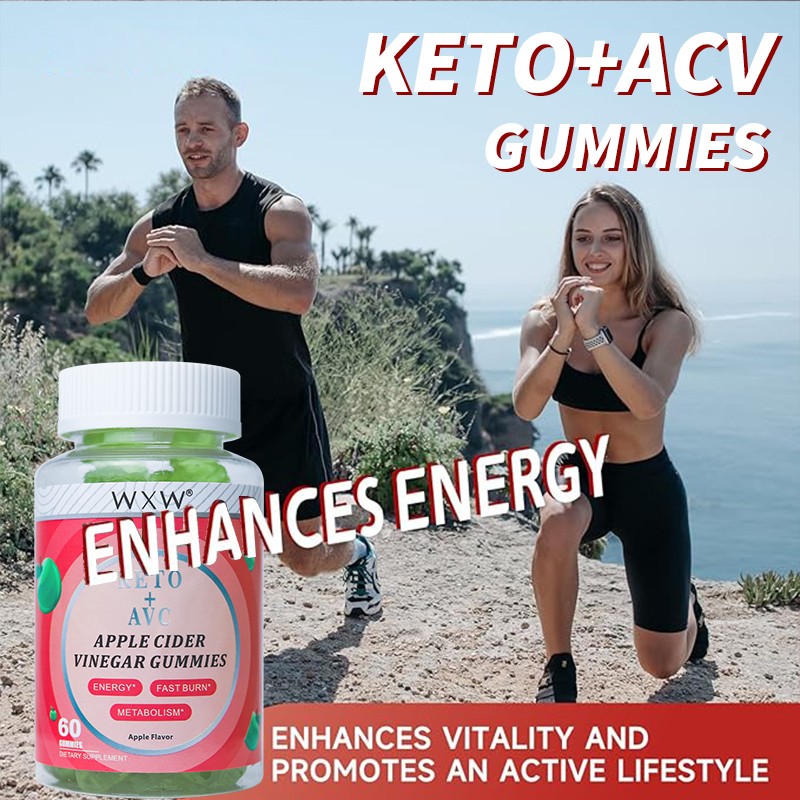 HOT SALE Apple Cider Vinegar Gummies Candy OEM Natural Plant Extract Oil KETO ACV Gummies