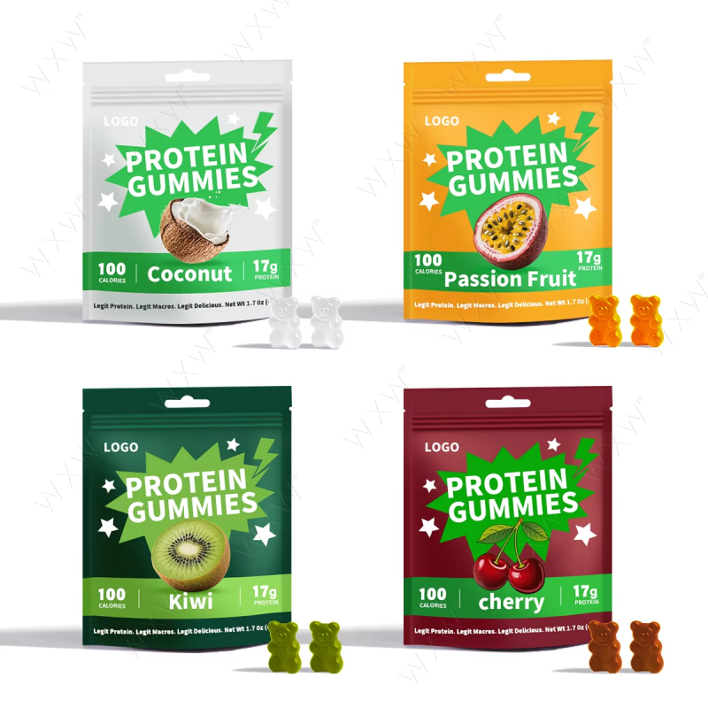 Well Designed Private Label Halal Energy Supplements Sugar Free Vegan Protein Candy Gummies Protein Gummies